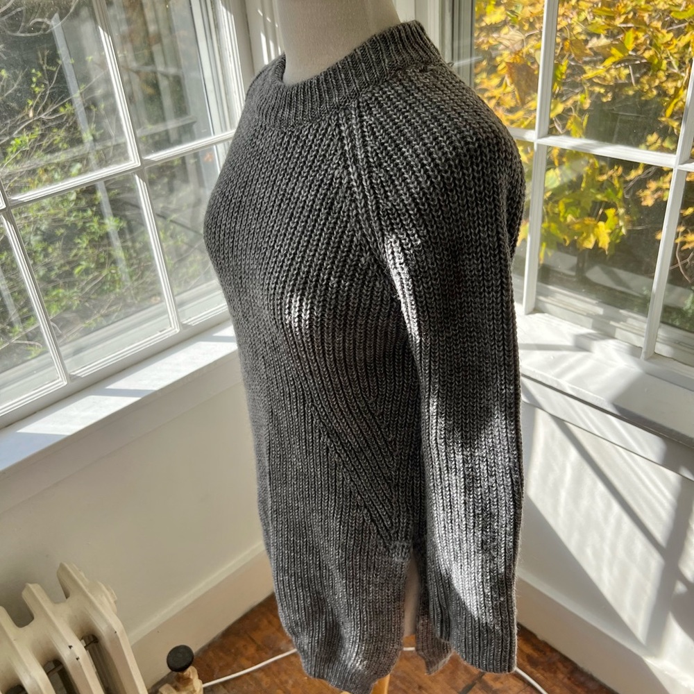 ZARA cozy alpaca blend chunky crew neck